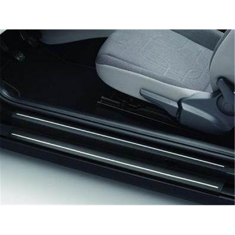 Protection seuil de porte film noir/argent VW Up 3 portes