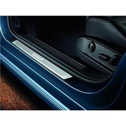 teileplus24 L636 Protection de seuil de Coffre V2A INOX pour VW Golf VII  Variant 2017-2021 avec Bord, Couleur:Anthracite brossé