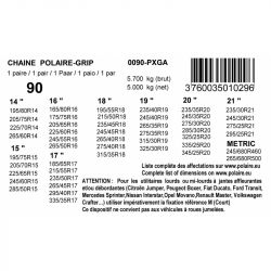 Chaine polaire steel grip 90