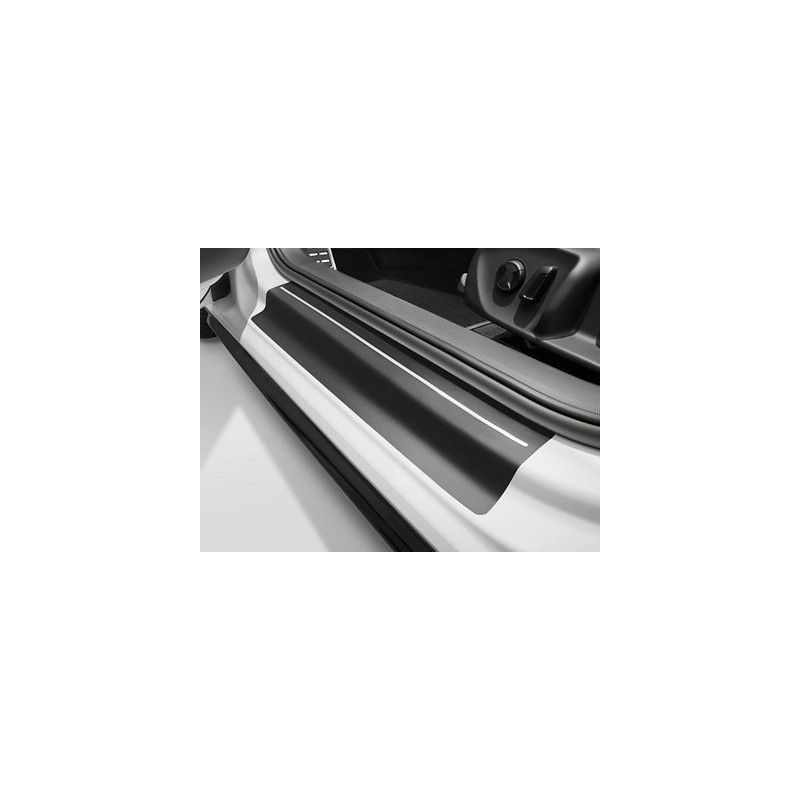 Protection de seuil de porte avant et arrière (noir/argent) pour Passat B9 SW