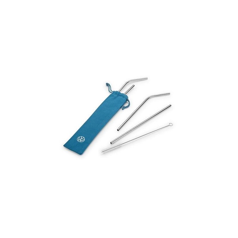 Set de pailles acier inoxydable collection California