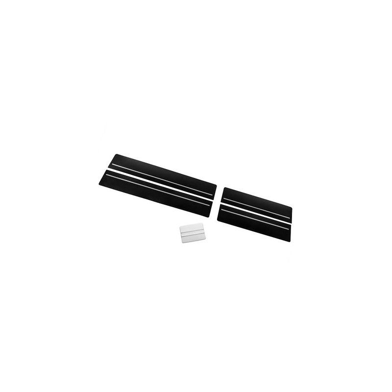 Protection de seuil de porte avant et arrière (noir/argent) pour Tayron