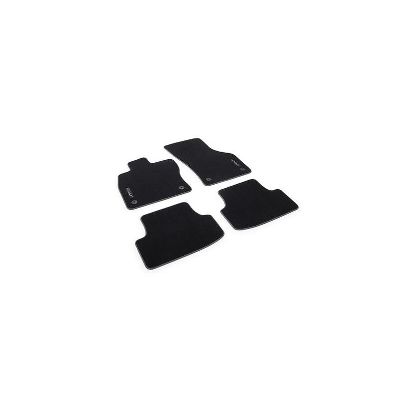 Tapis textile avant et arrière Golf 8 semi hybride