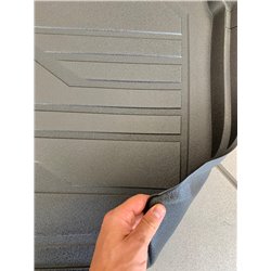 Tapis de coffre souple matière mousse pour plancher de chargement de base noir Polo 6 (avant 2017)