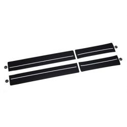 Protection de seuil de porte avant et arrière (noir/argent) pour T Roc NF (2026)