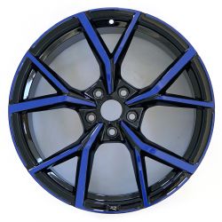 Jante 19 pouces Estoril couleur bleu et noir brillant pour Golf 8 / Golf 8 Variant