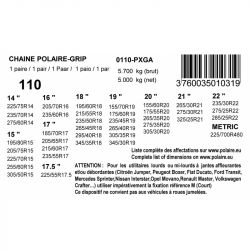 Chaines polaire steel grip 110