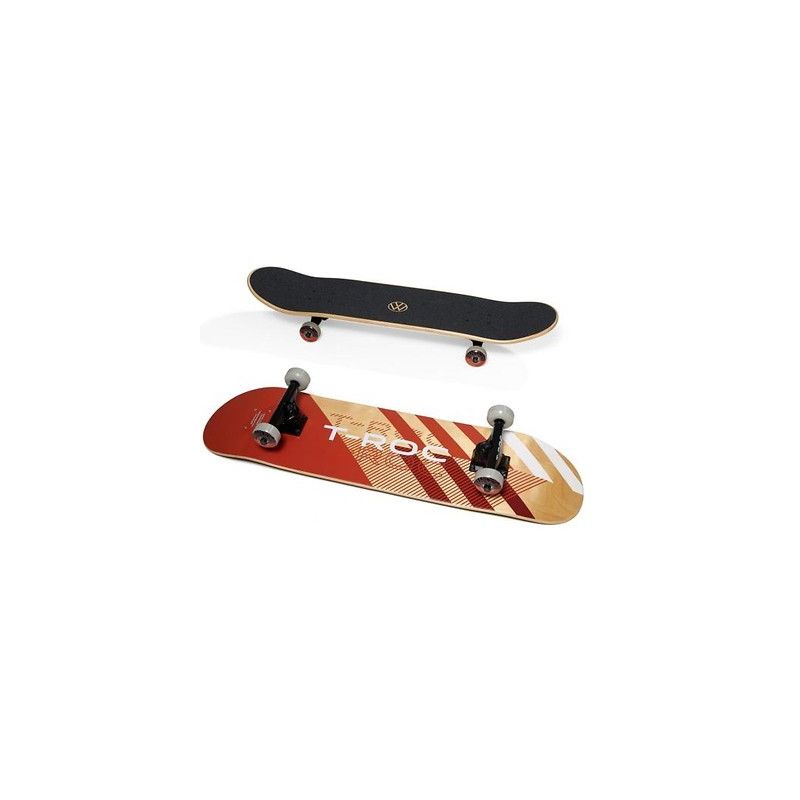 Skateboard rouge flamme collection T Roc