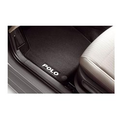 Tapis textile avant et arrière noir Polo 6 (avant 2017)