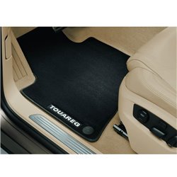Tapis textile avant et arrière noir Touareg 7P