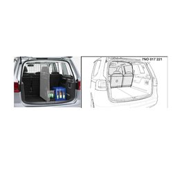 Grille de séparation transversale Sharan 5 places