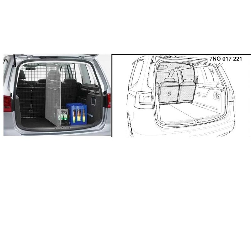 Grille de séparation transversale Sharan 7 places
