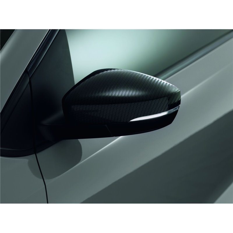 Coques de rétroviseurs look carbone Polo 6 (avant 2017)