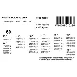 CHAINE POLAIRE GRIP 60