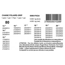 CHAINE POLAIRE  GRIP 80