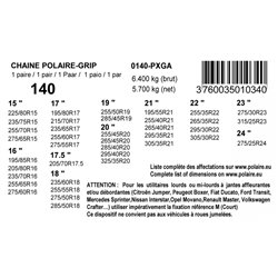 CHAINE POLAIRE GRIP 140