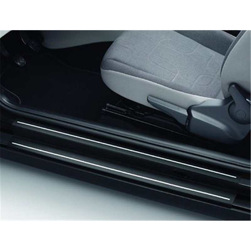 protection seuil de portes noir/argent UP 5 portes