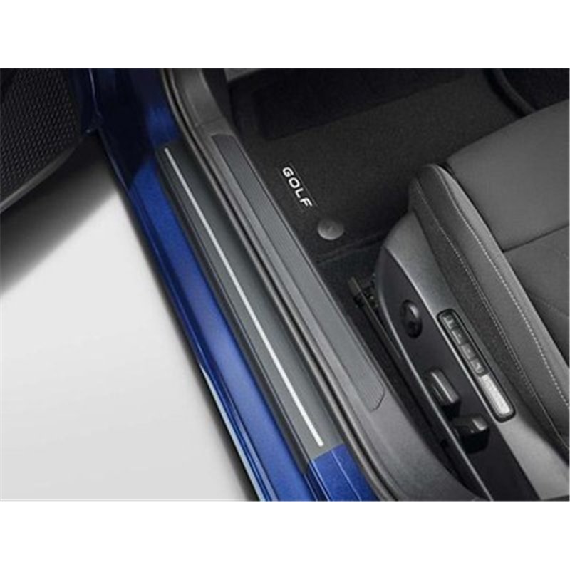 Protection Seuil de Porte Voiture Carrosserie pour VW Golf 8 (VIII) CD I  2019-2023 - Accessoire pour Auto - Anti Rayure Stickers Carbonique -  Équipement auto