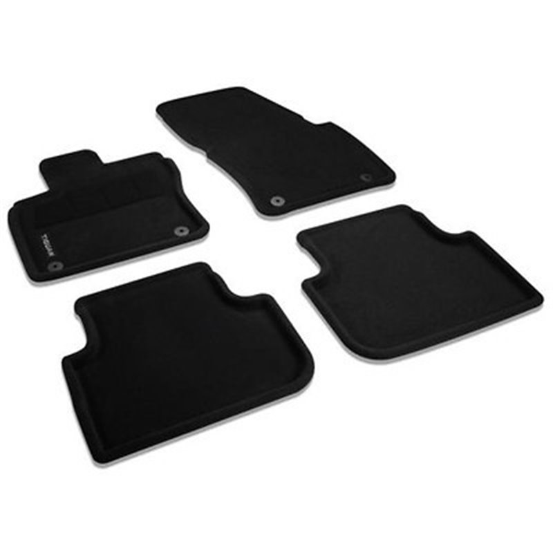 Tapis de sol tissus avant et arrière Tiguan MQB avec rebord de 3 cm