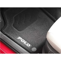 Tapis de sol tissus avant et arrière Polo 6R avec rebord de 3 cm