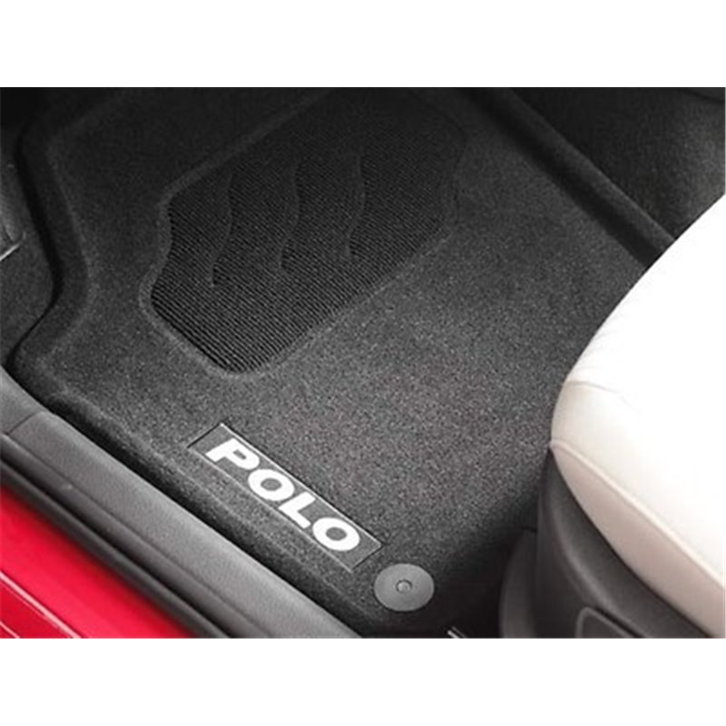 Tapis de sol tissus avant et arrière Polo 6R avec rebord de 3 cm