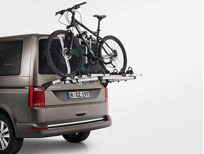 tramo Unir Inolvidable Porte vélos T6/T6.1 4 vélos hayon non élec - Accessoires Volkswagen